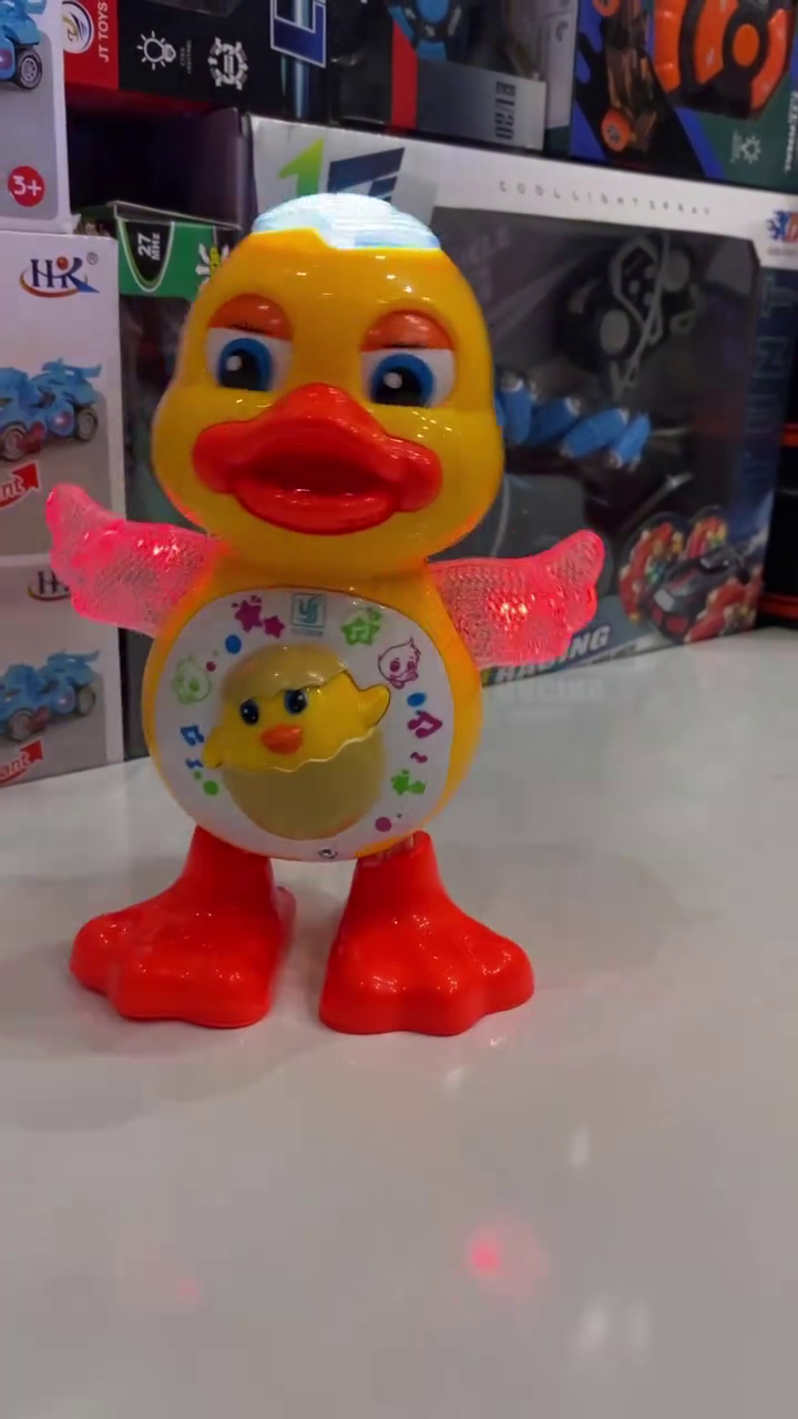 π₯β¨ Product Name: Musical Dancing Duck Toy with Flashing LED Wings, Sound Effects & Interactive Walking Action for Kids π₯πΆπ