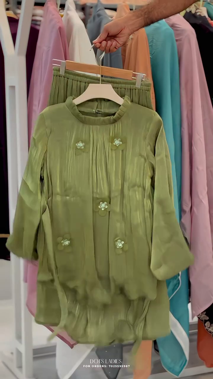 ✨ Olive Aura Premium Co-Ord Set ✨💚