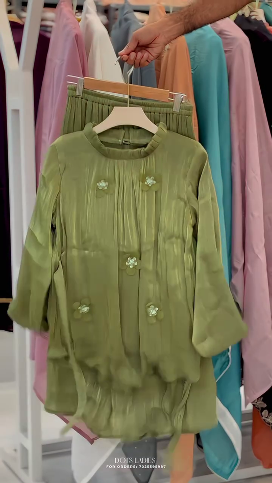 ✨ Olive Aura Premium Co-Ord Set ✨💚