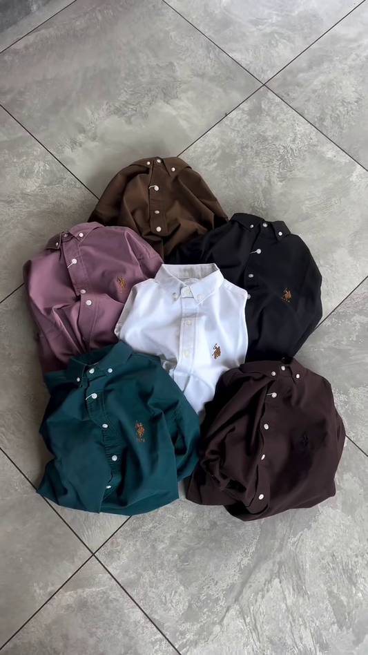 ✨ Premium Classic Cotton Button-Down Shirt ✨👔🤍