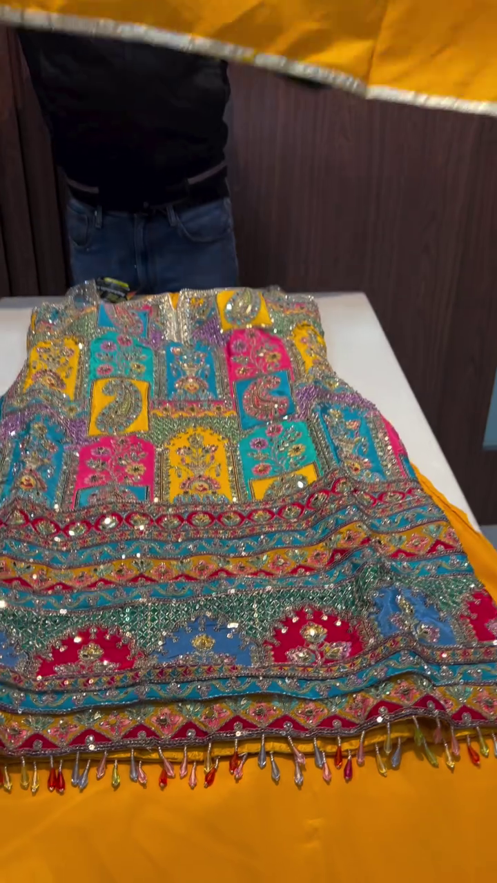 Luxury Multicolor Embroidered Kurti