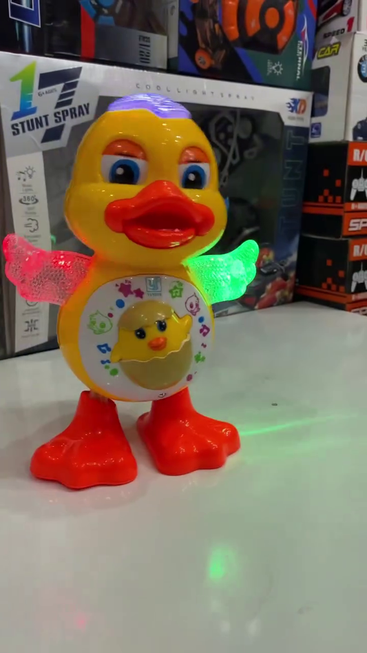 🐥✨ Product Name: Musical Dancing Duck Toy with Flashing LED Wings, Sound Effects & Interactive Walking Action for Kids 🐥🎶🌈