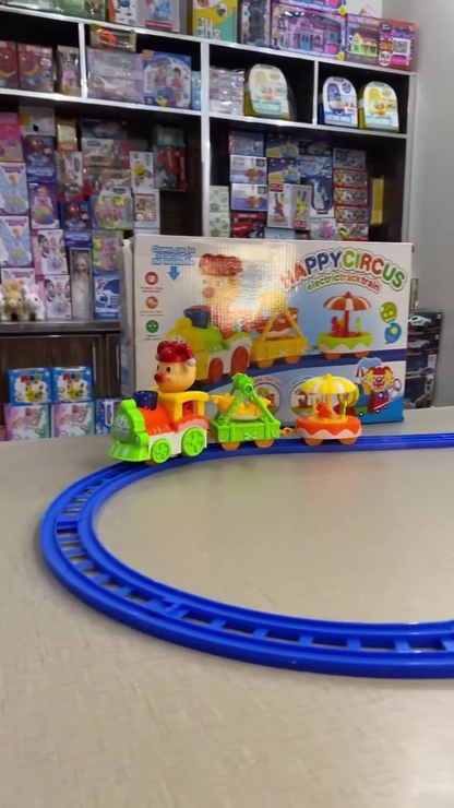 🎪🚂 Product Name: Interactive Happy Carnival Musical Train Track Set with Rotating Circus Ride Cars, Colorful Track & Fun Motion Play for Kids 🎠✨🚂 🌟